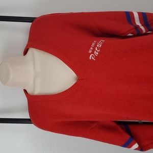 Rare Pro-Line Casual New England Patriots v-neck sweater oversize size S